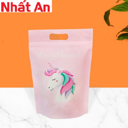 Túi zip con unicorn 10 cái