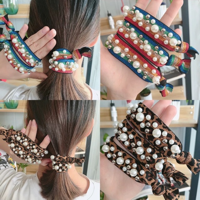 Dây thun buộc tóc đính hạt