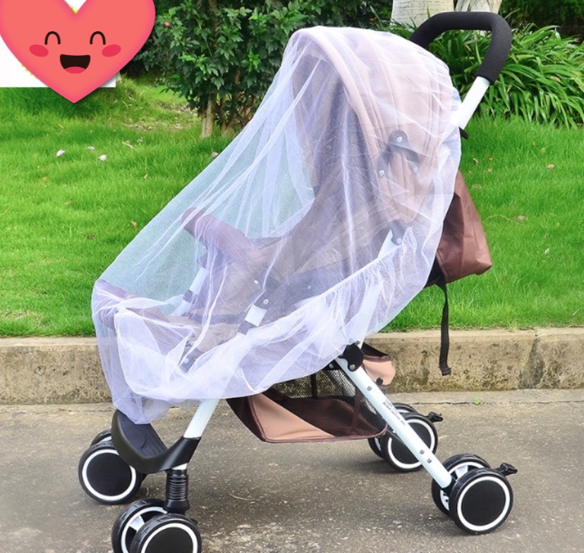 Màn Chùm Xe Đẩy Chống Muỗi, Bụi Bẩn Cho Bé Kt: 150x150cm (ảnh thật)