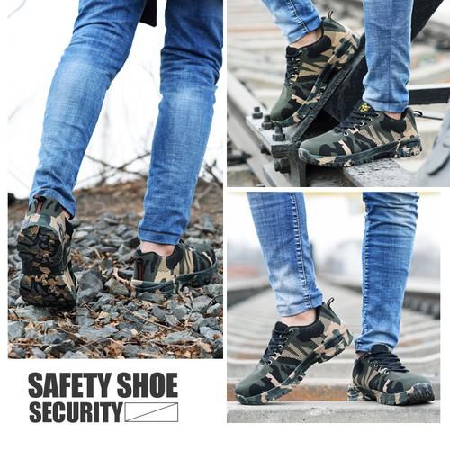 GIÀY BẢO HỘ LAO ĐỘNG SIÊU BỀN MÀU QUÂN ĐỘI