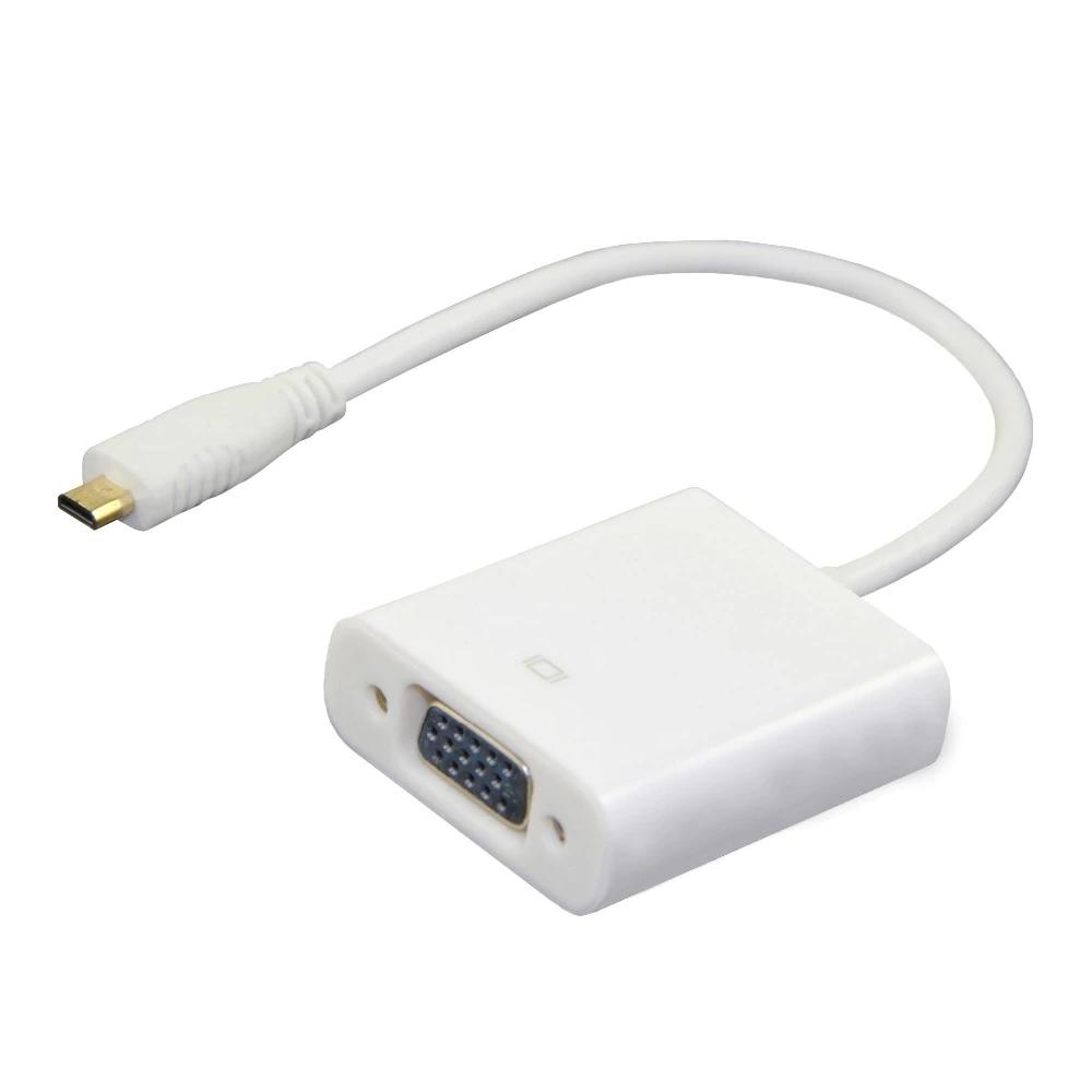 Cáp chuyển đổi tín hiệu micro hdmi sang vga có âm thanh - cáp micro hdmi sang vga audio ab5
