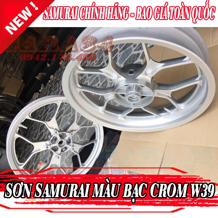 [HCM]SƠN SAMURAI MÀU BẠC CRÔM ÁNH KIM W39