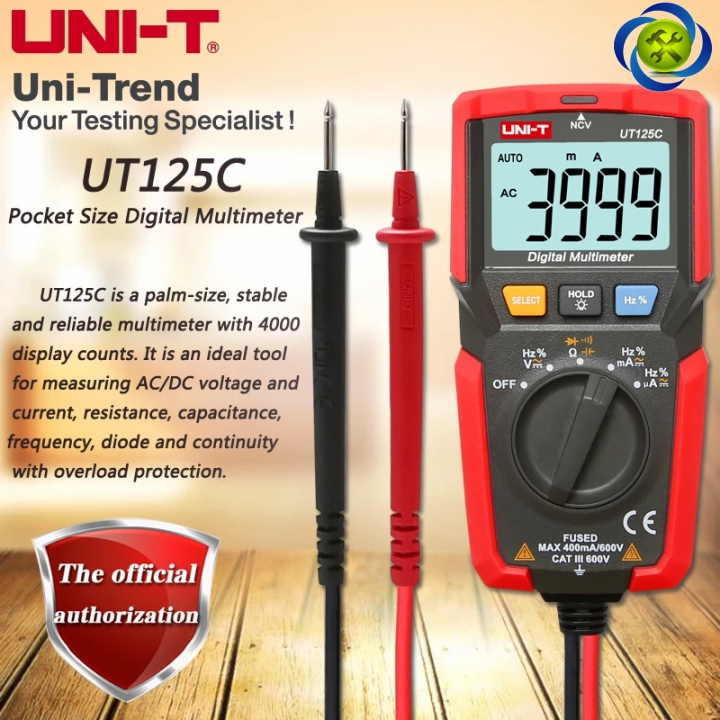 [HCM]Đồng Hồ Vạn Năng Kỹ Thuật Số Uni-T UT125C