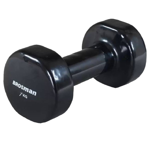 Tạ tay 7kg Brosman nhập khẩu (Tạ sắt 7kg màu đen)