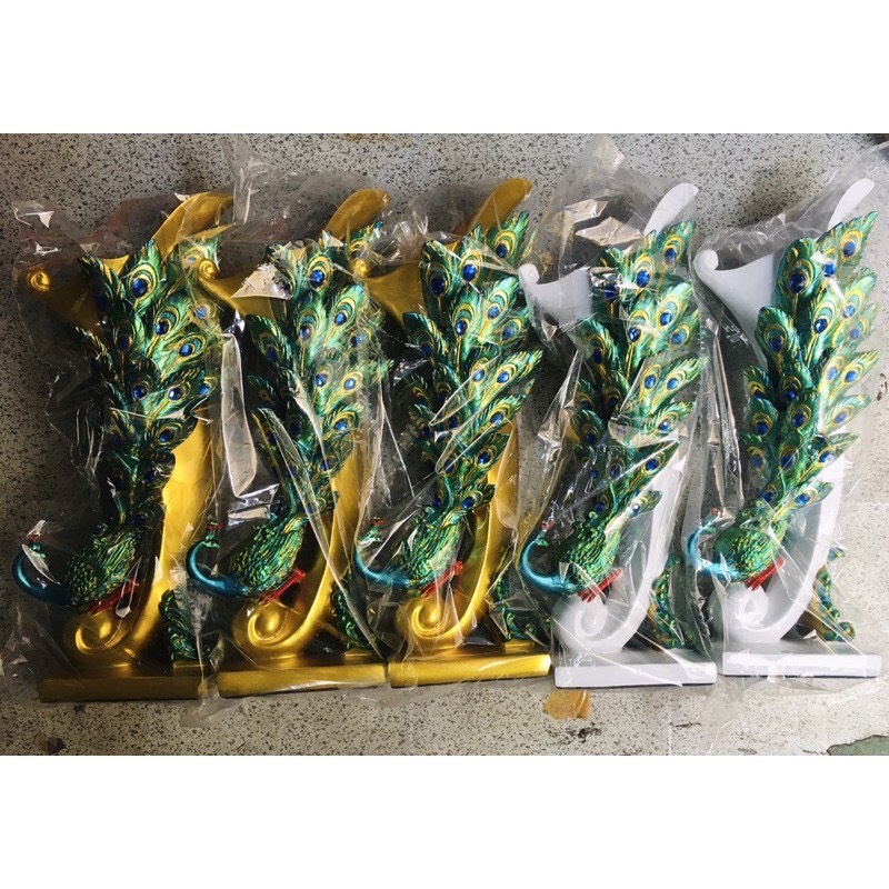 Bình lông công phong thủy Lộc phát trang trí - FREESHIP