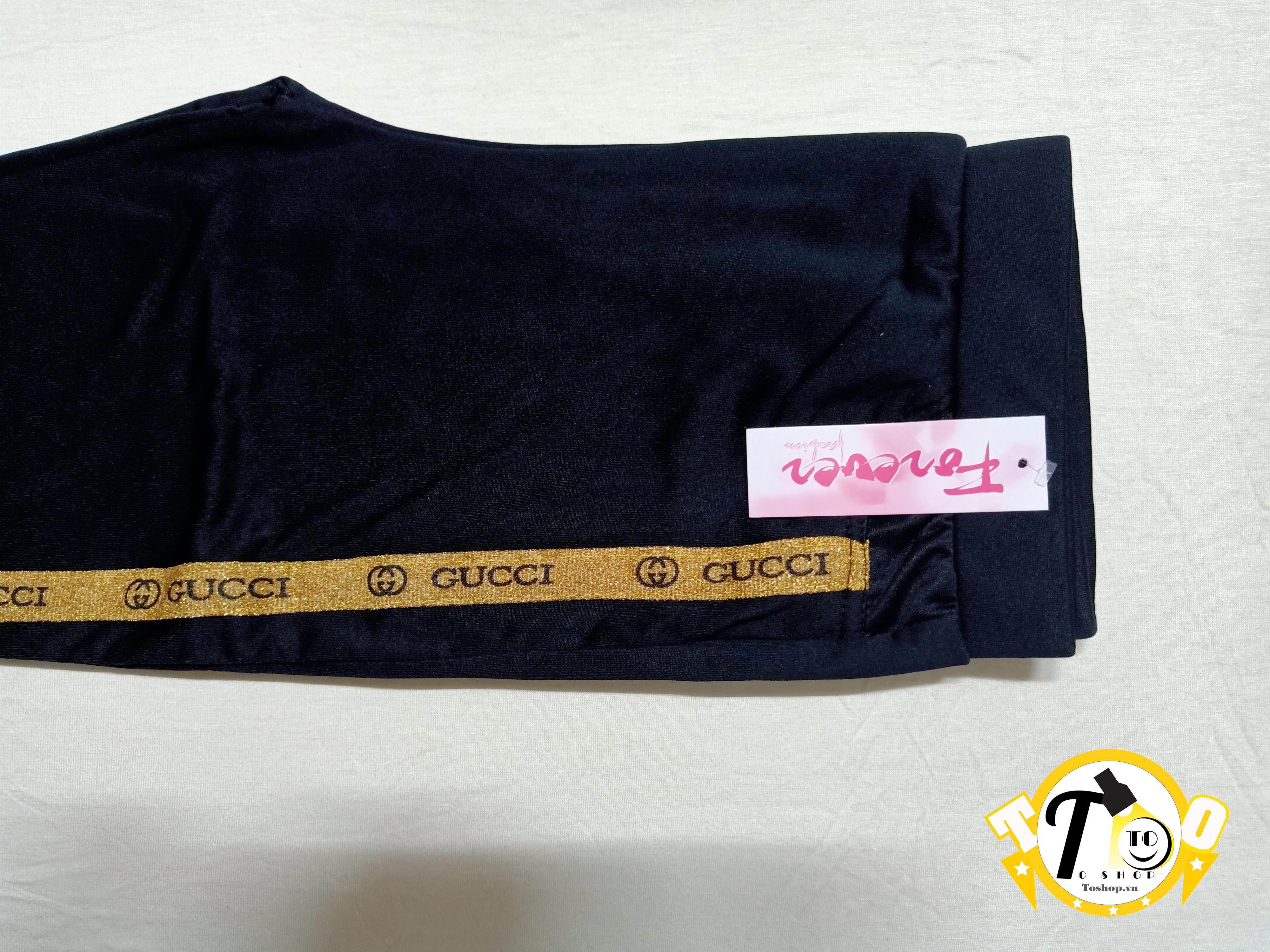 [HCM]Quần Thun Nữ ôm body - legging nữ (GC Vàng ánh đen Chất vải thun co giãn tốt ) GC1