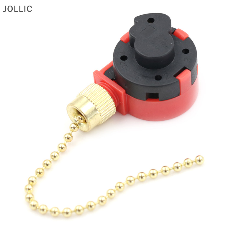 Jollic Công tắc ZE-268S1 Quạt trần đèn công tắc điều khiển dây kéo màu đỏ