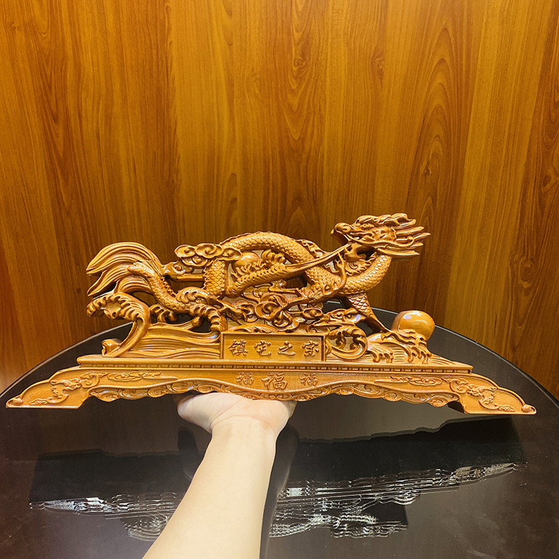 Đế Kiếm gỗ đào 32cm