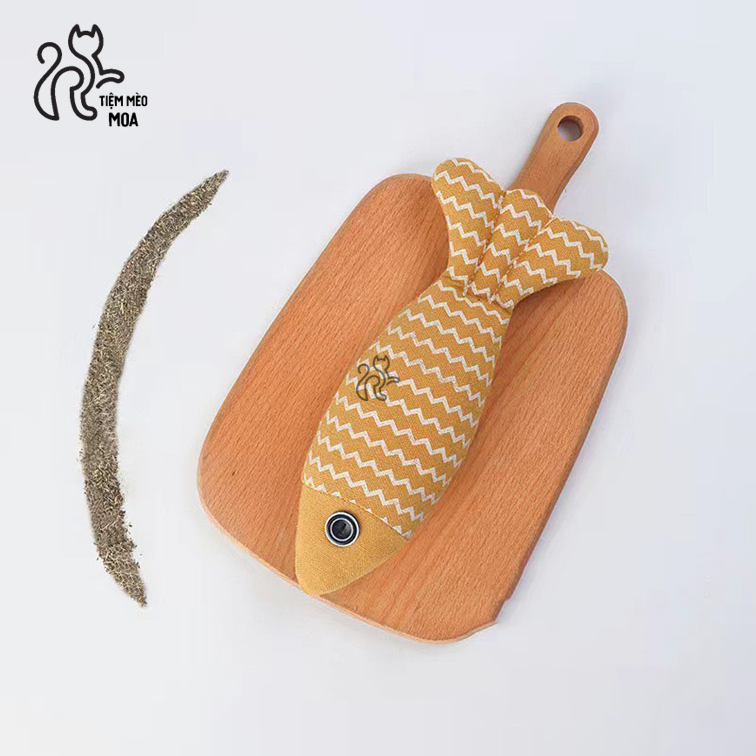 Cá bông có catnip - Đồ chơi cho mèo - Tiệm Mèo Moa