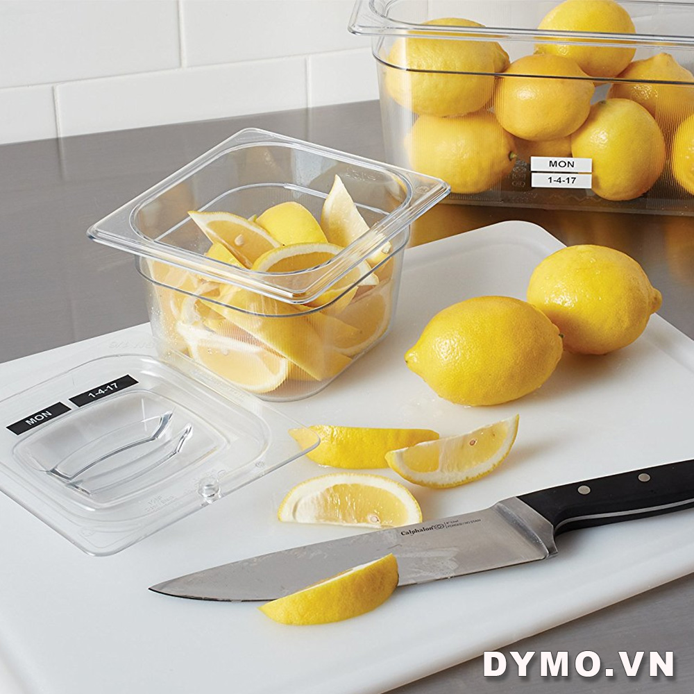 Nhãn in đa năng Dymo (D1) nhựa polyester siêu dính 12mm x 5.5m – (Đen/Trắng)