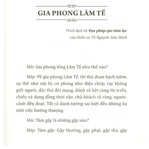 Sách - Tông Chỉ Lâm Tế