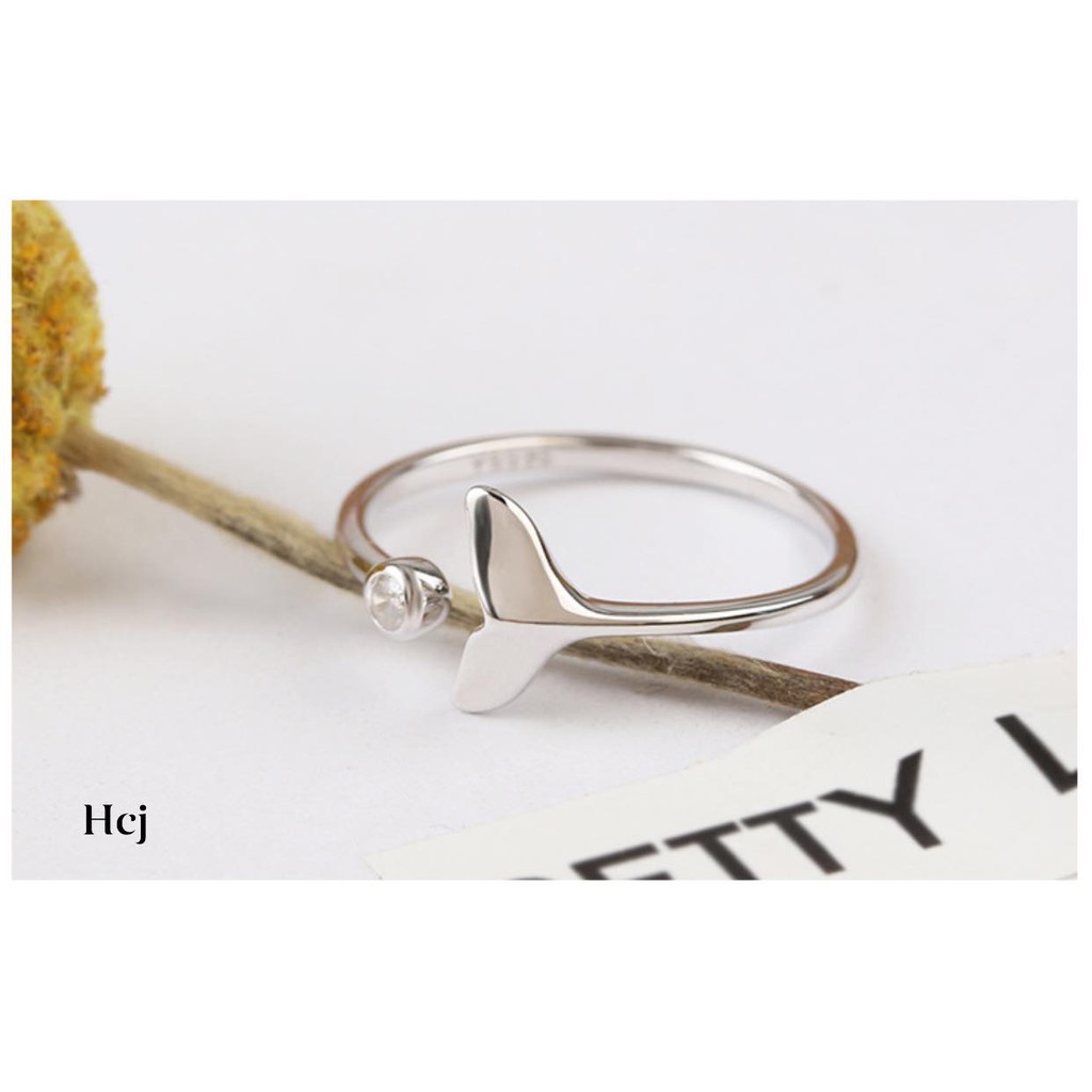 NHẪN ĐUÔI CÁ BẠC TA CHO NỮ XINH XINH