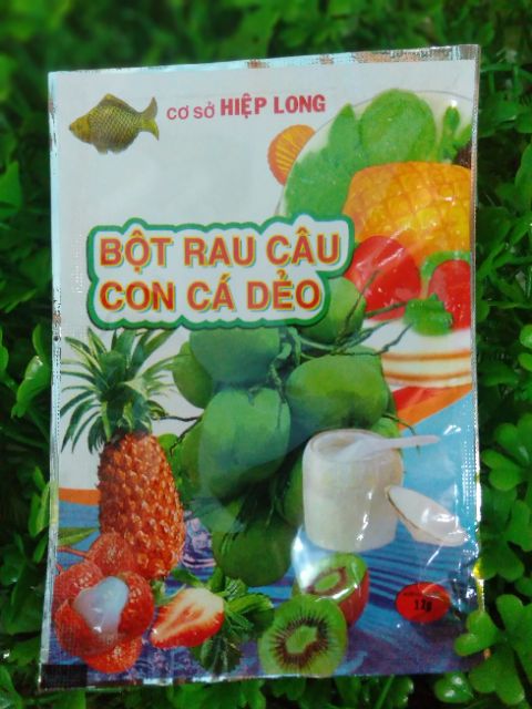 HỘP BỘT RAU CÂU CON CÁ DẺO {12 gói}