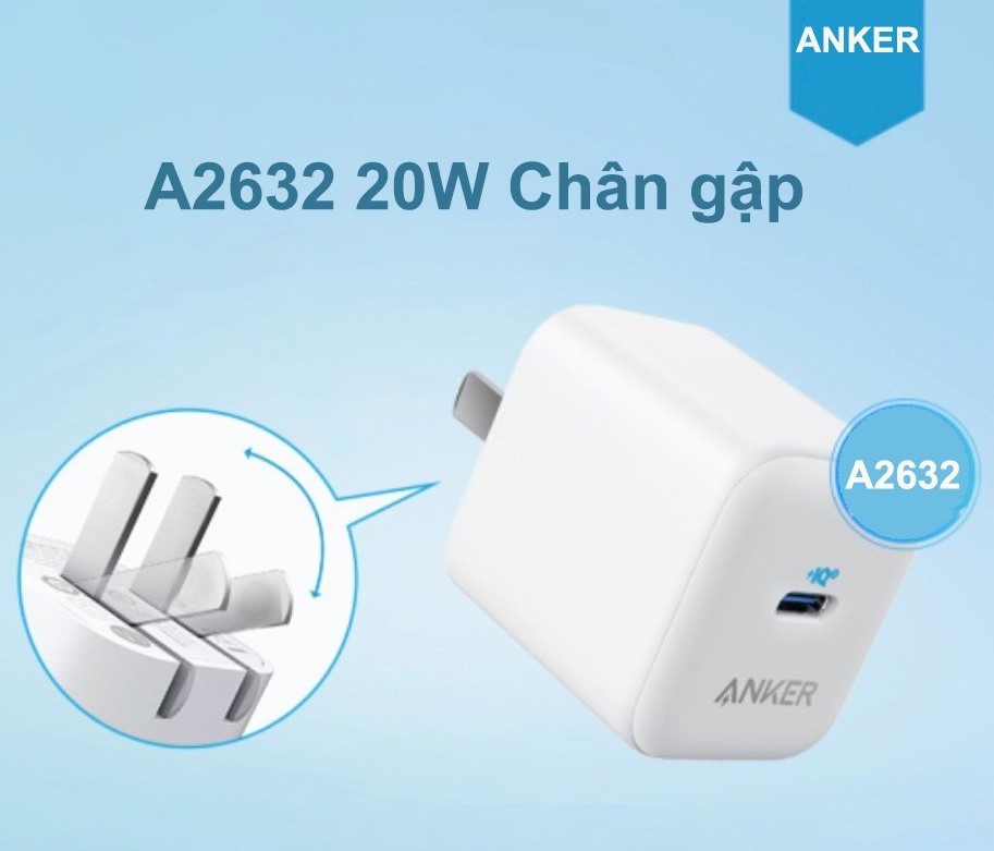 Cóc Sạc Nhanh 20W Anker A2632, 2149