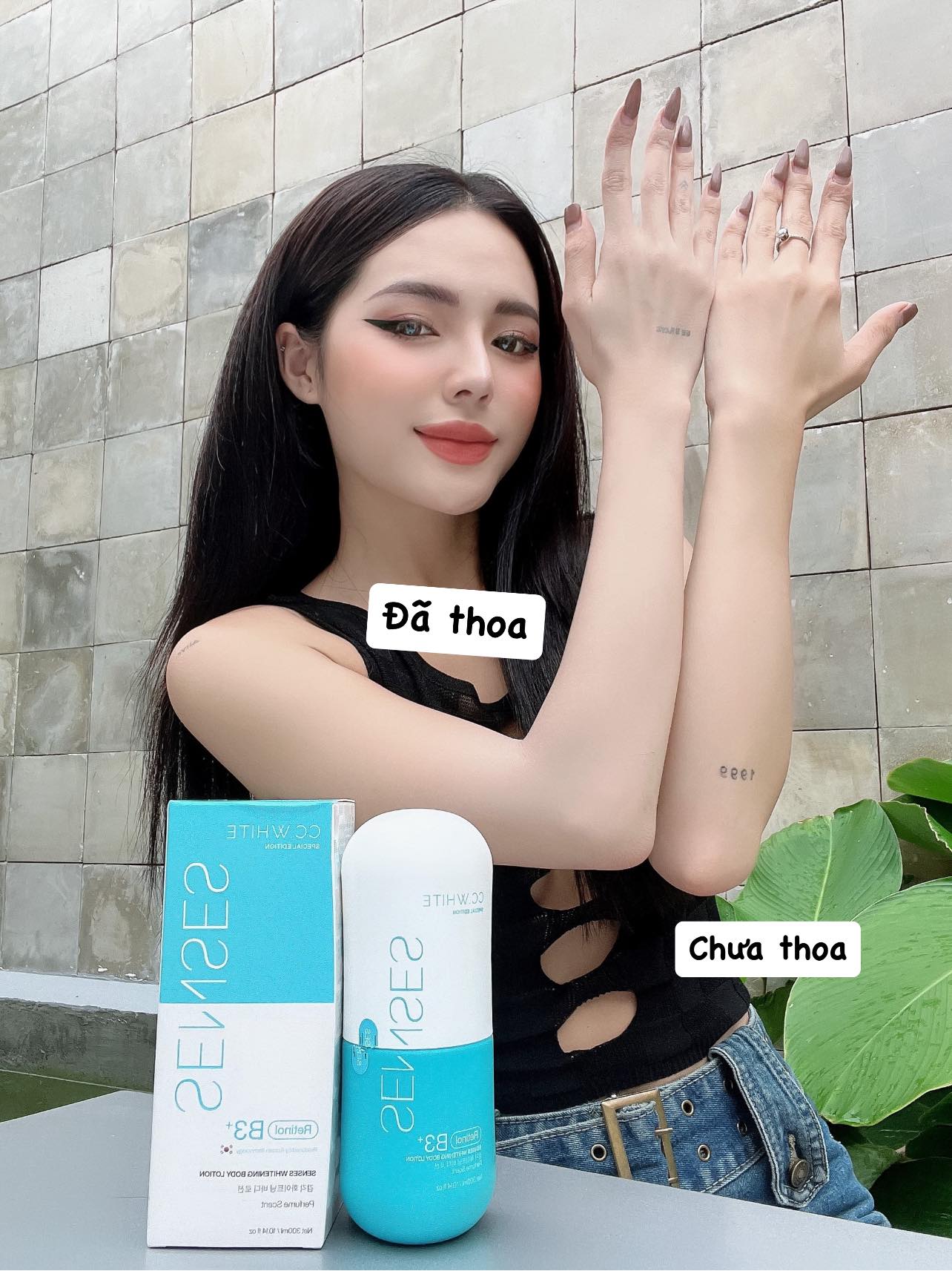(Tặng 2 gói tắm trăng) BODY CẤY TRẮNG CC white - Body cấy trắng SENSES chính hãng
