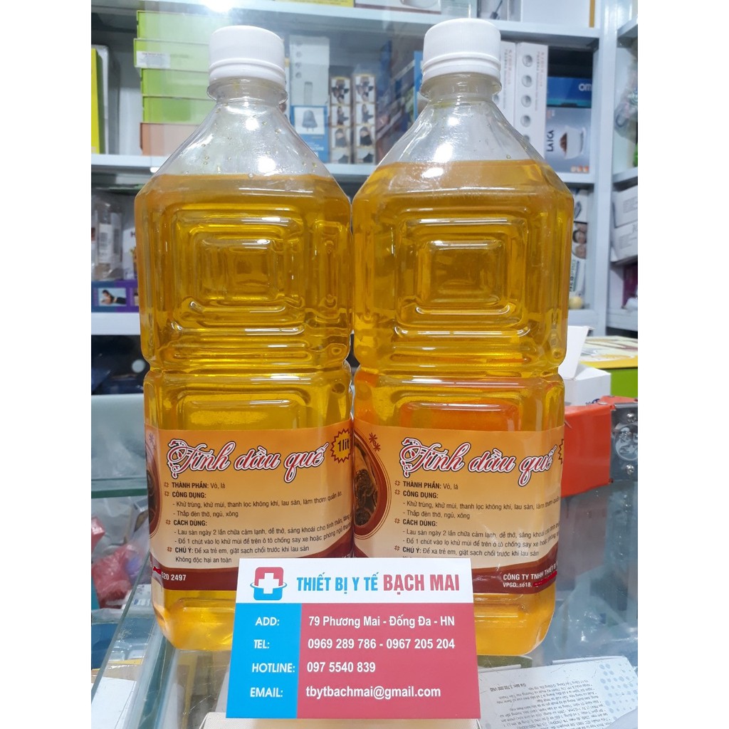 Tinh dầu quế 1000ml lau sàn - đuổi muỗi côn trùng - đốt đèn  thiên nhiên