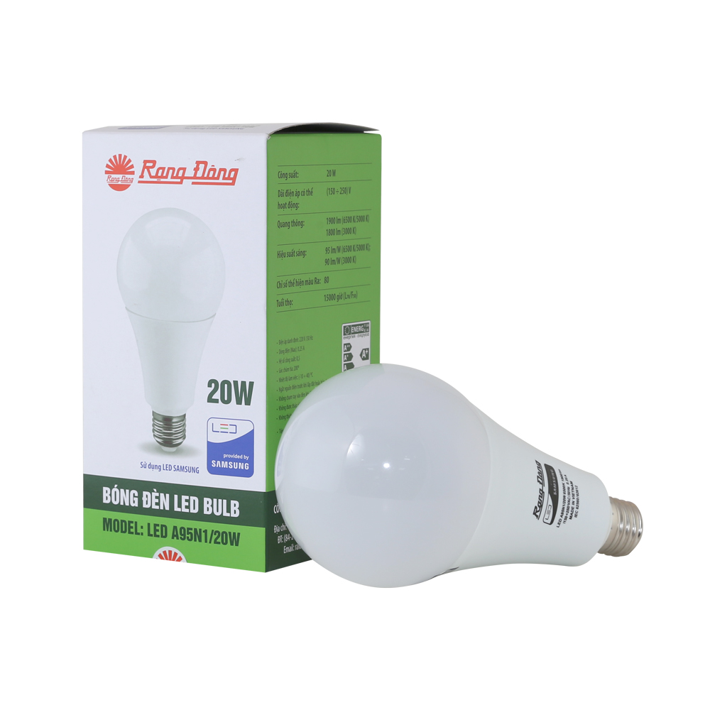 Bóng đèn LED Bulb Rạng Đông A95N1 20W