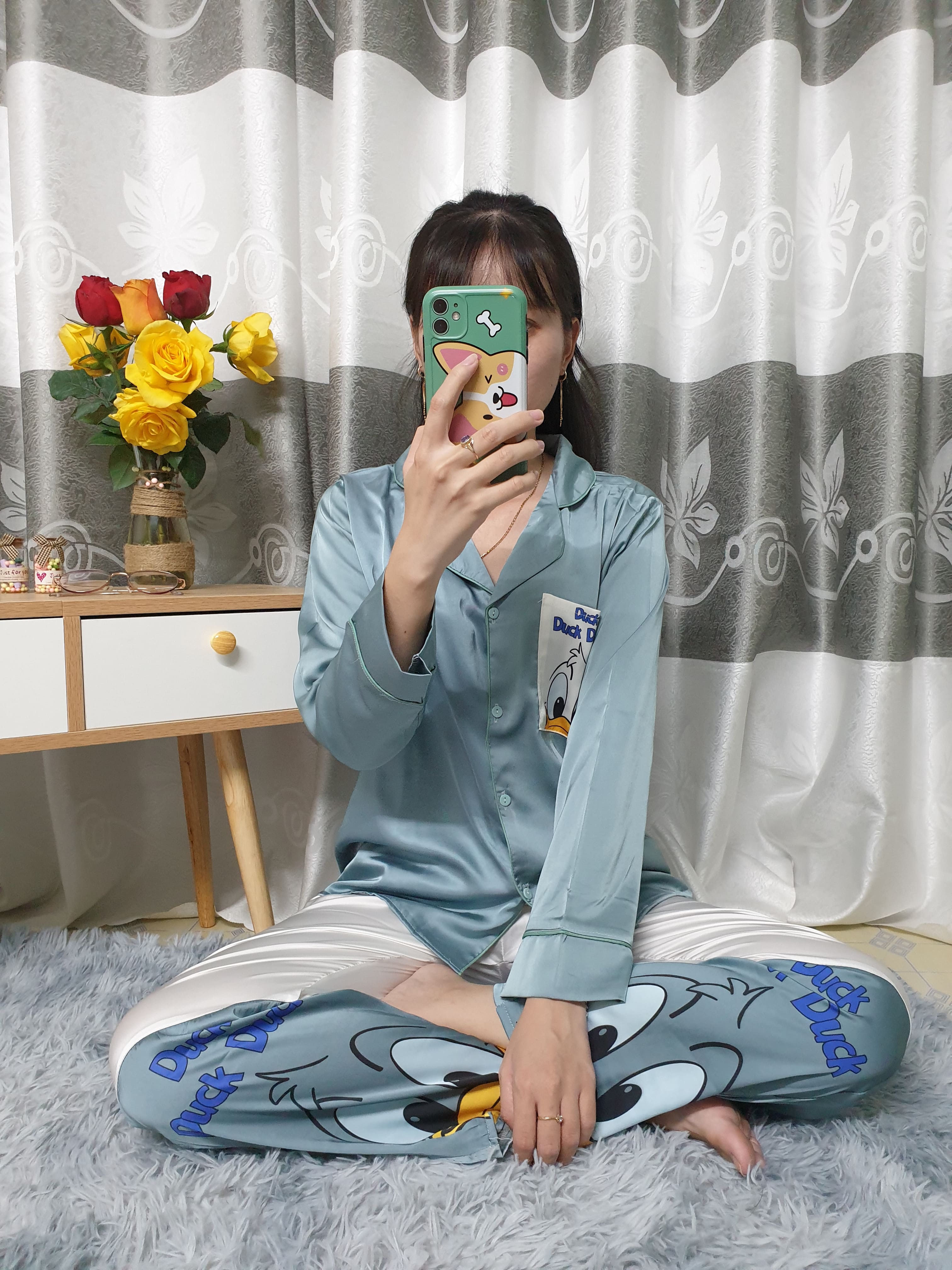Đồ Bộ, Đồ Ngủ Nữ Pijama - Vải Lụa Latin Loại 1 Cao Cấp