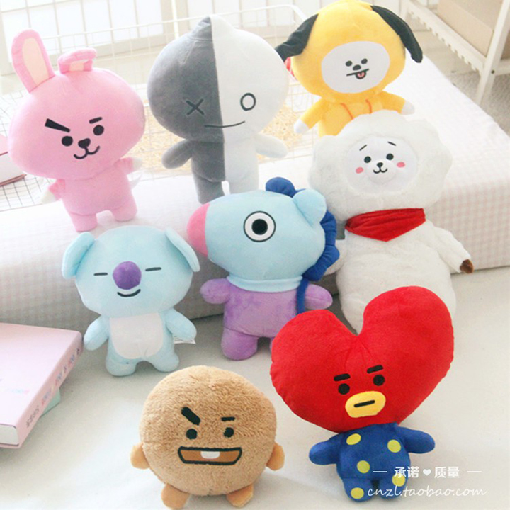 gấu bông BTS BT 21-đầy đủ các thành viên