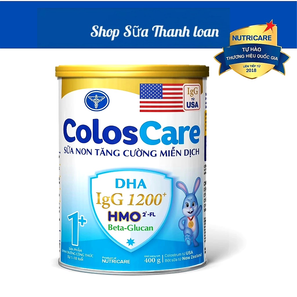 Sữa bột nutricare coloscare 1+ tăng cường hệ miễn dịch 400g.