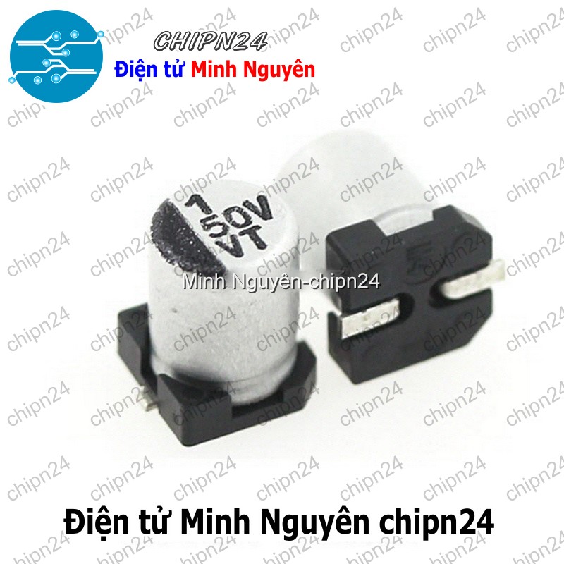 [10 con] (K299) Tụ nhôm 1uF 50V 4x5.4mm (SMD Dán) - HH002992