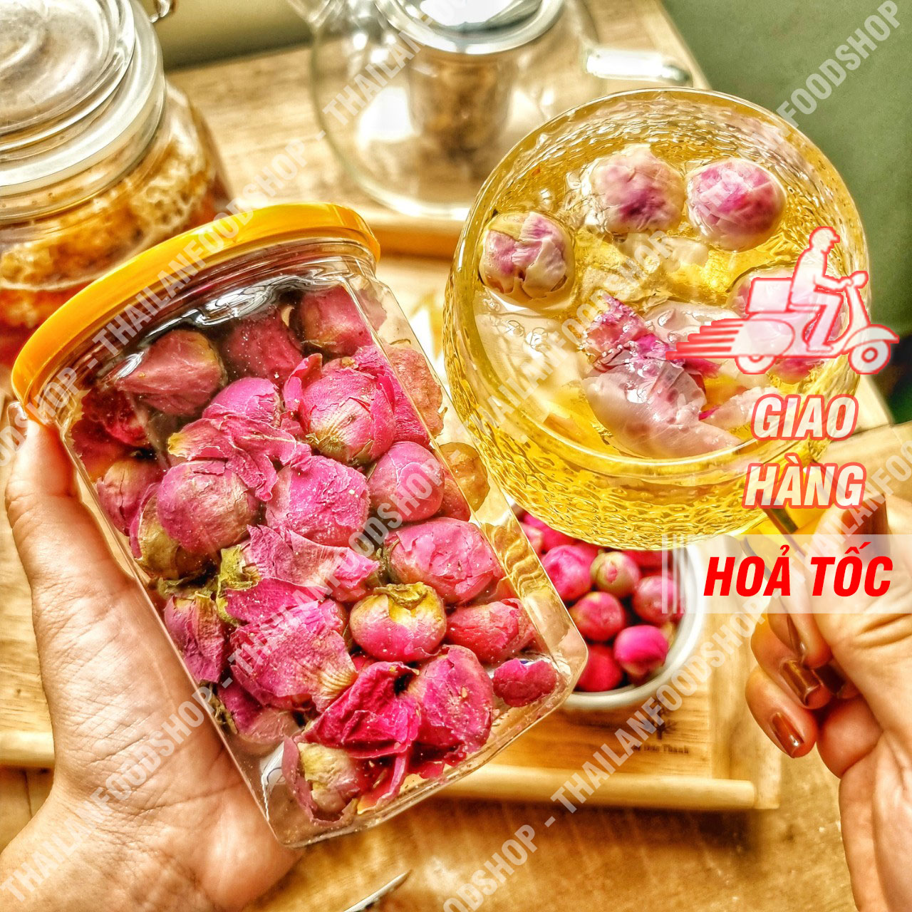 Trà Nụ Hoa Mẫu Đơn Sấy Lạnh Lon 150Gram