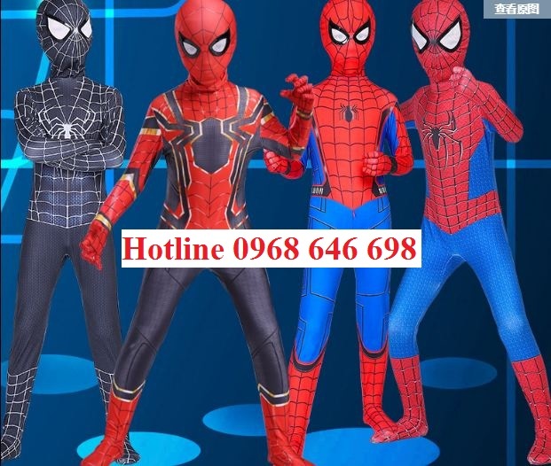 TRANG PHỤC NGƯỜI NHỆN SPIDERMAN HÓA TRANG TRẺ EM