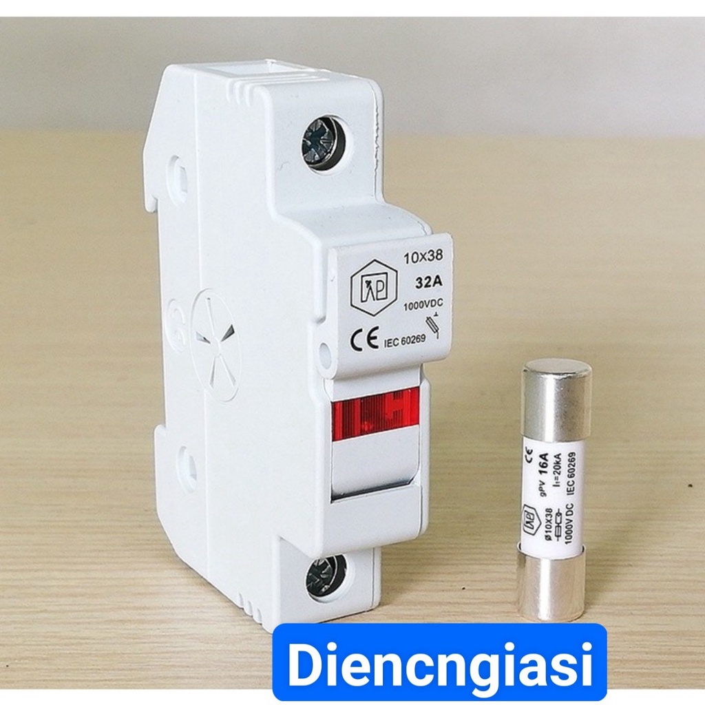 Đế cầu chì RT18-32X 1P / Cầu chì sứ 10x38