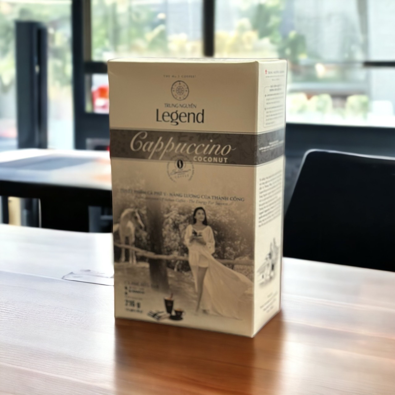 (MỚI) Cà phê Cappuccino Coconut ( vị Dừa) Trung Nguyên( Hộp 12 gói)