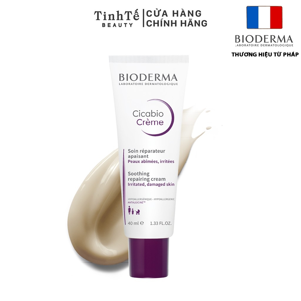 Kem phục hồi da tổn thương Bioderma Cicabio Crème - 40ml