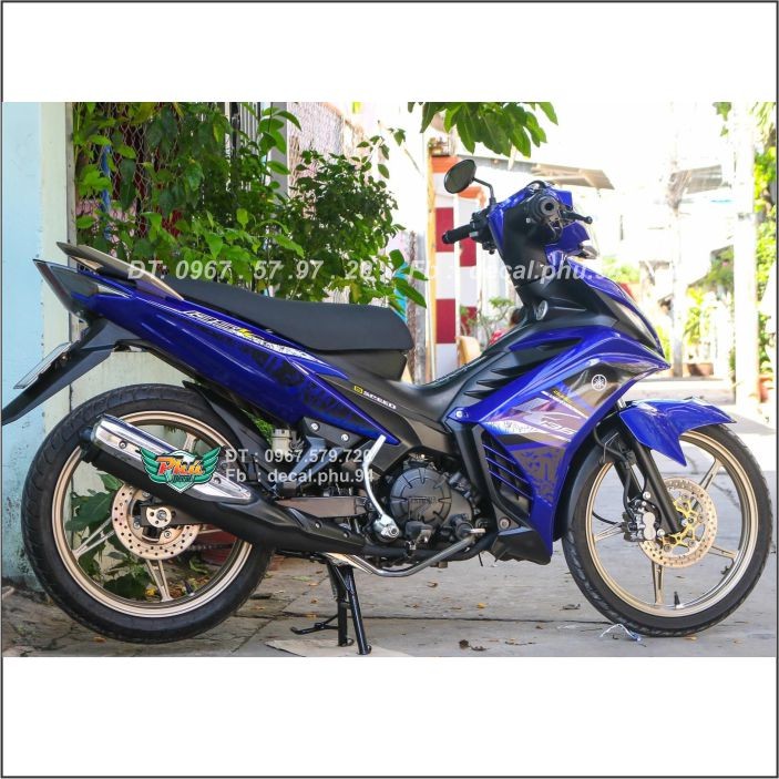 Tem rời Exciter 135 Lc xanh đen (H) - mẫu mã đa dạng - chi tiết sắc nét - nhận làm Tem rời theo yêu cầu