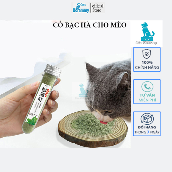 Cỏ bạc hà cho mèo Catnip tuýp 50ml cỏ mèo khô có thể ăn hoặc ngửi cho mèo phê tăng cường chất xơ ,thư giãn vitamin tiêu hóa tốt