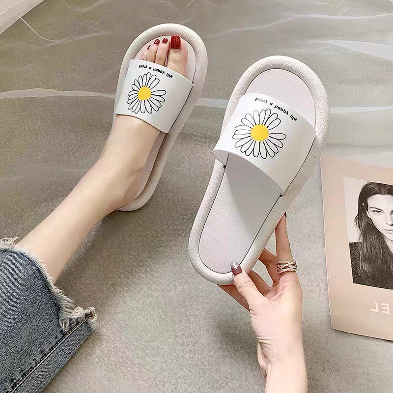Dép lê nữ,dép hoa cúc,dép mùa hè hot 2020