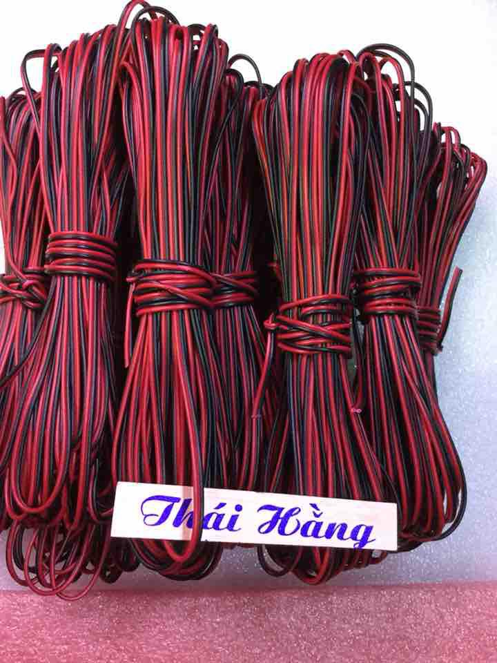 Dây điện đôi 0.2 li (5 cuộn 10 mét )