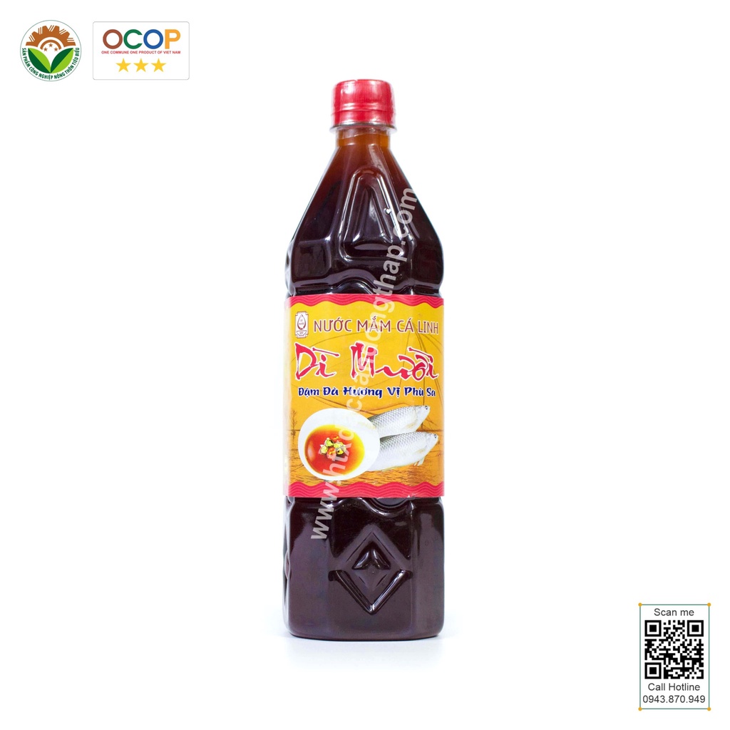 Nước mắm cá linh dì mười
