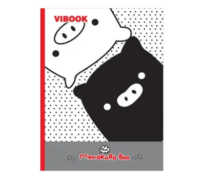 [HCM]Tập 200 trang Sinh Viên Heo - VIBOOK - Monokuro Boo. Kẻ ô ly. 1 lốc 5 cuốn. Kích thước 17.54 cm x 25.5 cm. Dùng cho học sinh sinh viên nhân viên văn phòng. Vi Tính Quốc Duy