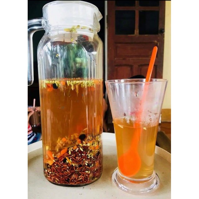 1kg Trà hoa ngũ cốc mát gan, trà hoa thương hiệu Việt giải độc, thanh nhiệt cơ thể