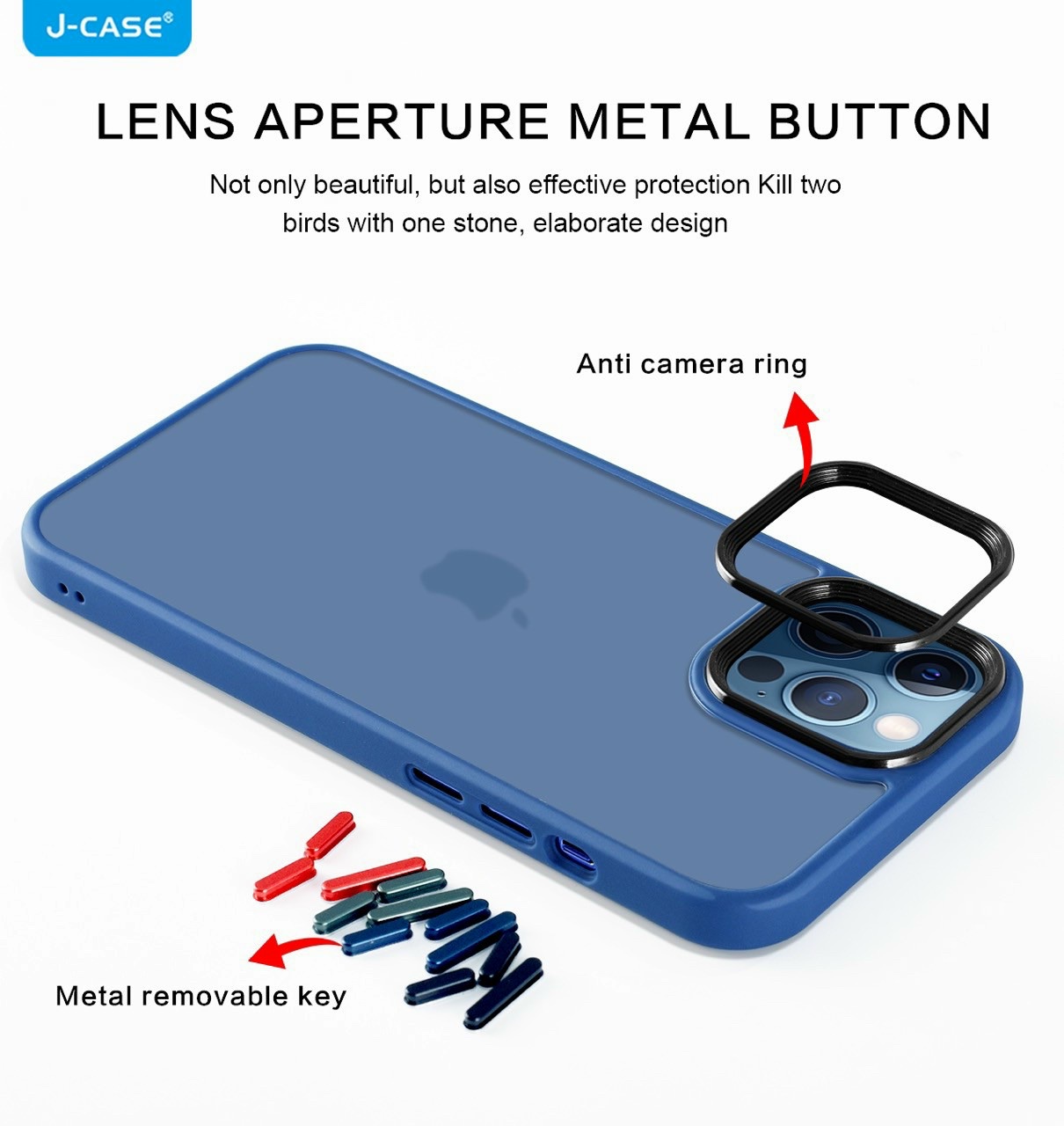 [ỐP LƯNG TRONG VIỀN MÀU] iPhone 13/ 13 Pro/ 13 Pro Max hiệu J-Case