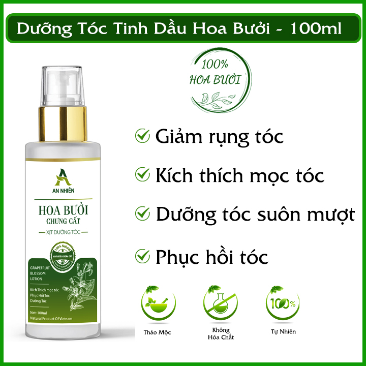 Tinh Dầu Hoa Bưởi Dưỡng Tóc 100ml