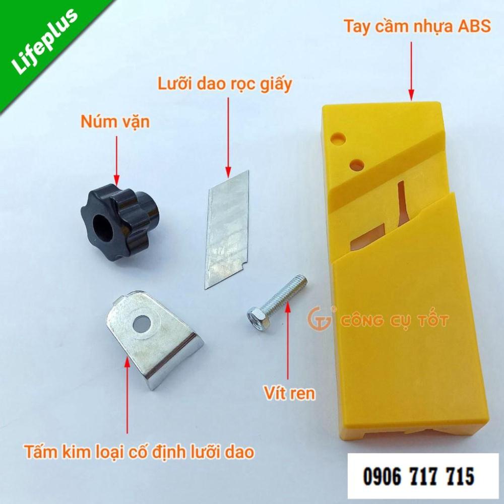Dao gọt chỉ và bào cạnh gỗ dùng lưỡi dao rọc giấy _TKDN