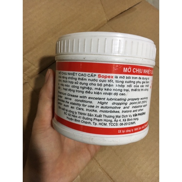 Mỡ bò chịu nhiệt cao cấp Sopex