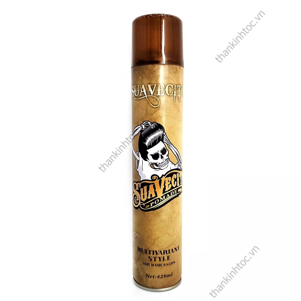 [Hàng Chính Hãng] GÔM XỊT TÓC TẠO KIỂU BARBER SUAVECITO 420ML