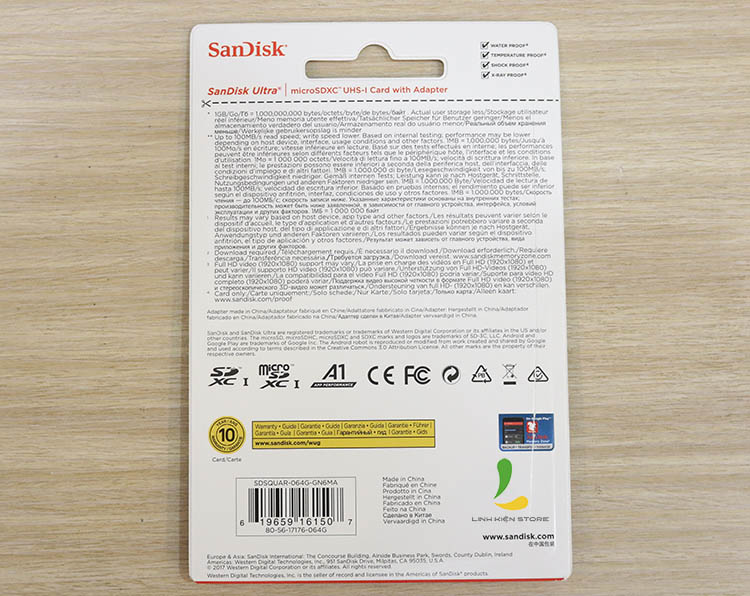 Thẻ nhớ cho camera hành trình SANDISK ULTRA A1 64GB / 16GB / 128GB
