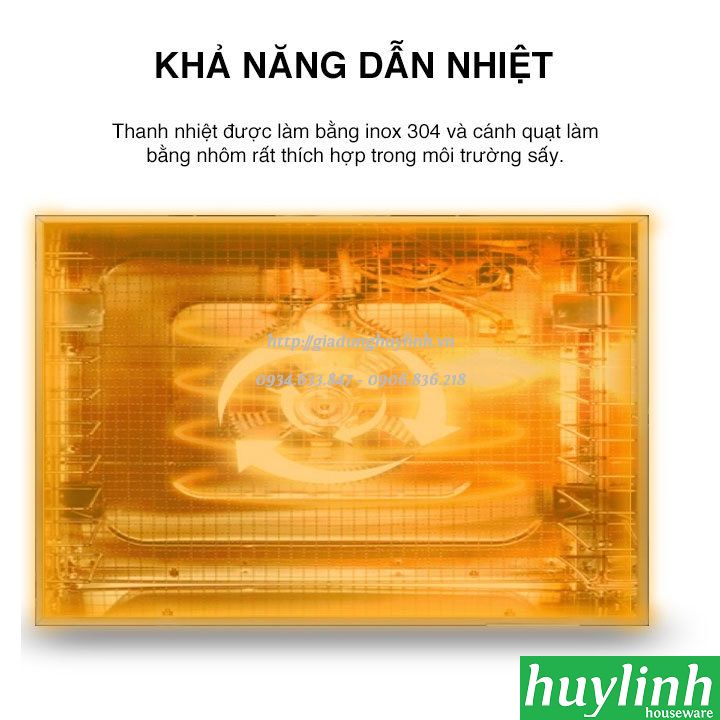 Máy sấy trái cây hoa quả thực phẩm Tiross TS9683