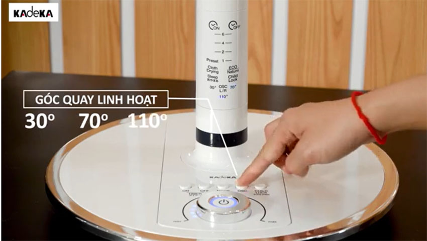 [Trả góp 0%]Quạt đứng Kadeka KLV–30DC