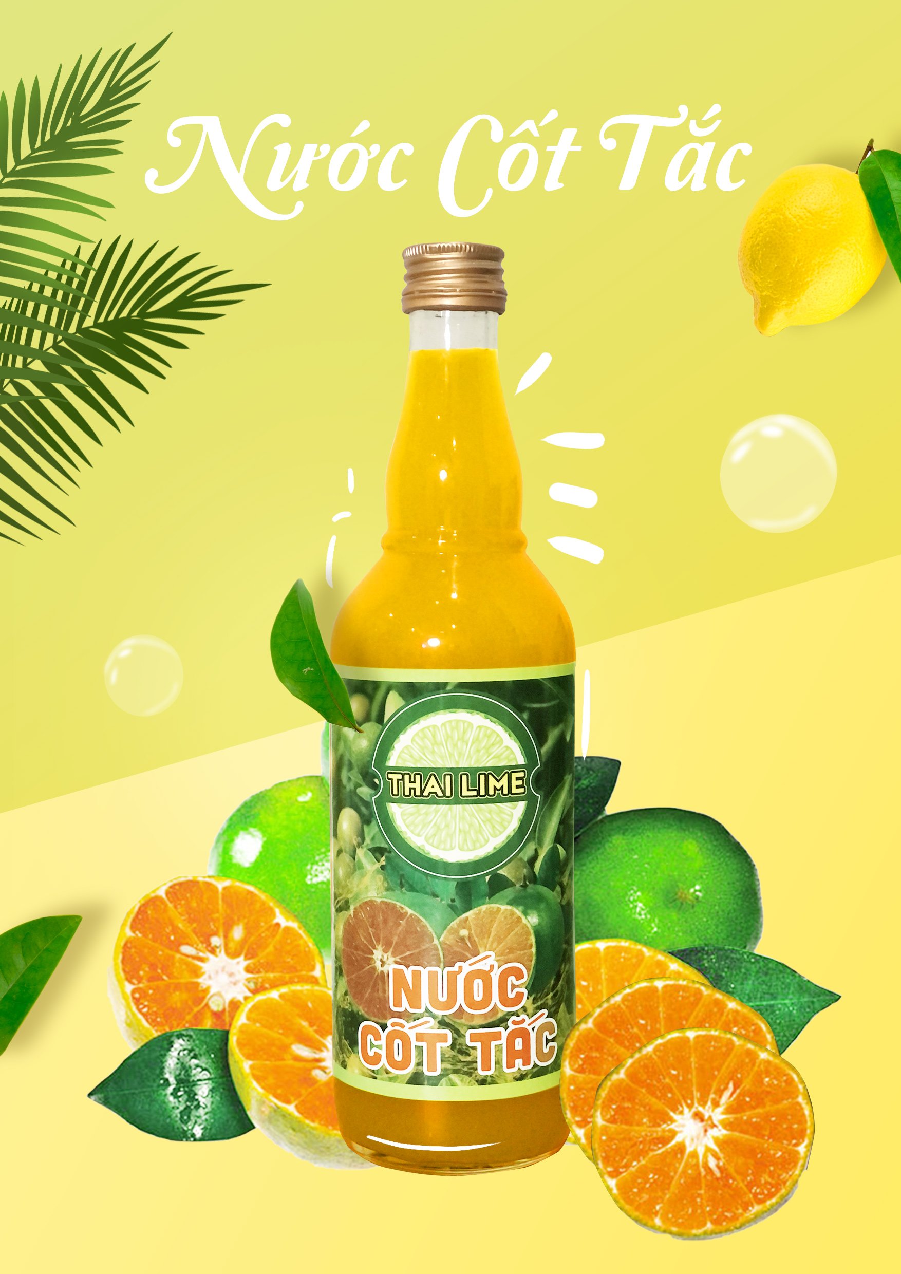 [HCM]Nước Cốt Tắc Thai Lime 500ml