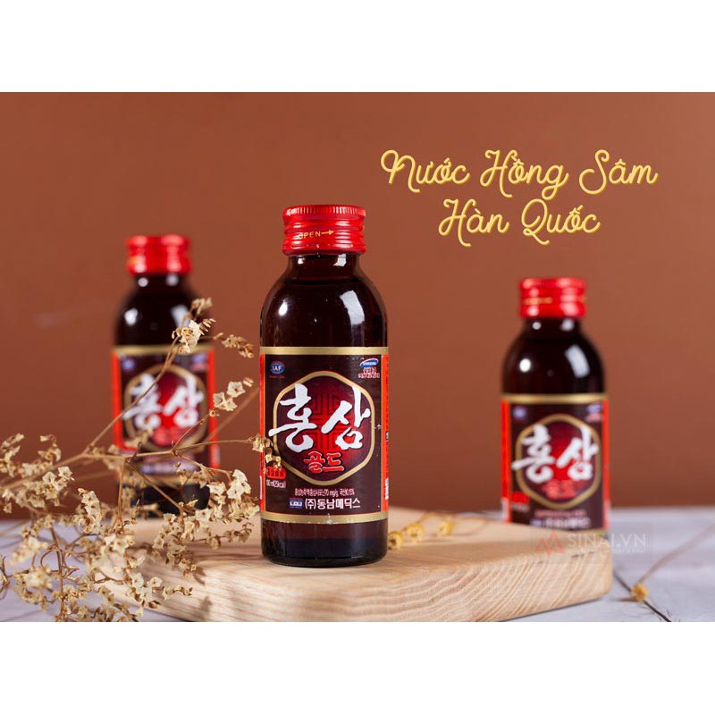 Combo 10 Chai (100Ml/Chai) Nước Uống Hồng Sâm Hàn Quốc