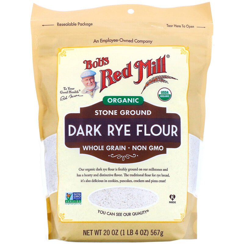 Bột Lúa Mạch Đen Hữu Cơ Bob s Red Mill Dark Rye flour 567g