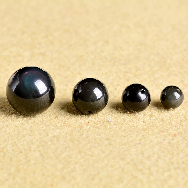Hạt đá obsidian tự nhiên dùng làm sản phẩm handmade DIY