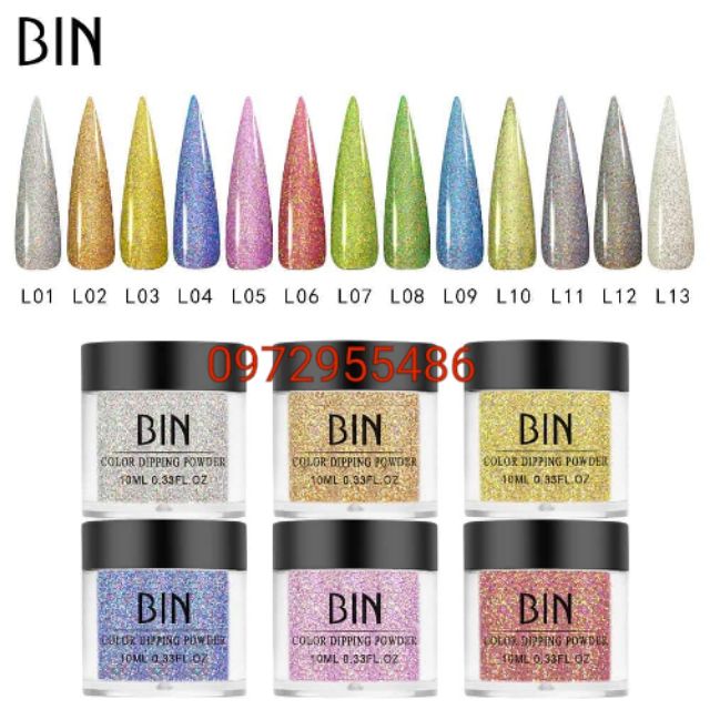 Bột Nhúng móng Các Màu